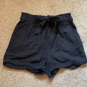 Juniors Paper Bag Hi-Rise Shorts